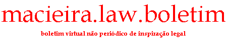 Boletim virtual não periódico de inspiração legal